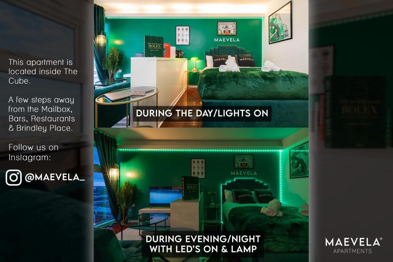 Maevela Apartments - Top Floor Rolex Themed Studio Apt Inside The Cube, Mailbox - Free Netflix & Wifi Бірмінгем Екстер'єр фото